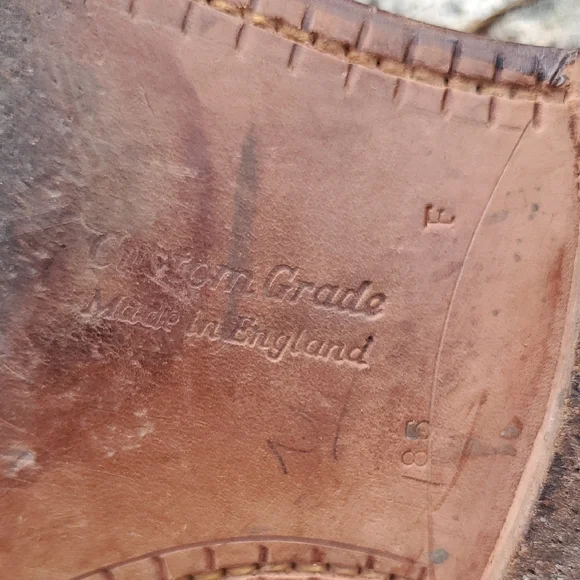 Church's Custom Grade Shannon Classic Brown Leather Derby Men's Shoes 9.5 - Picture 10 of 16